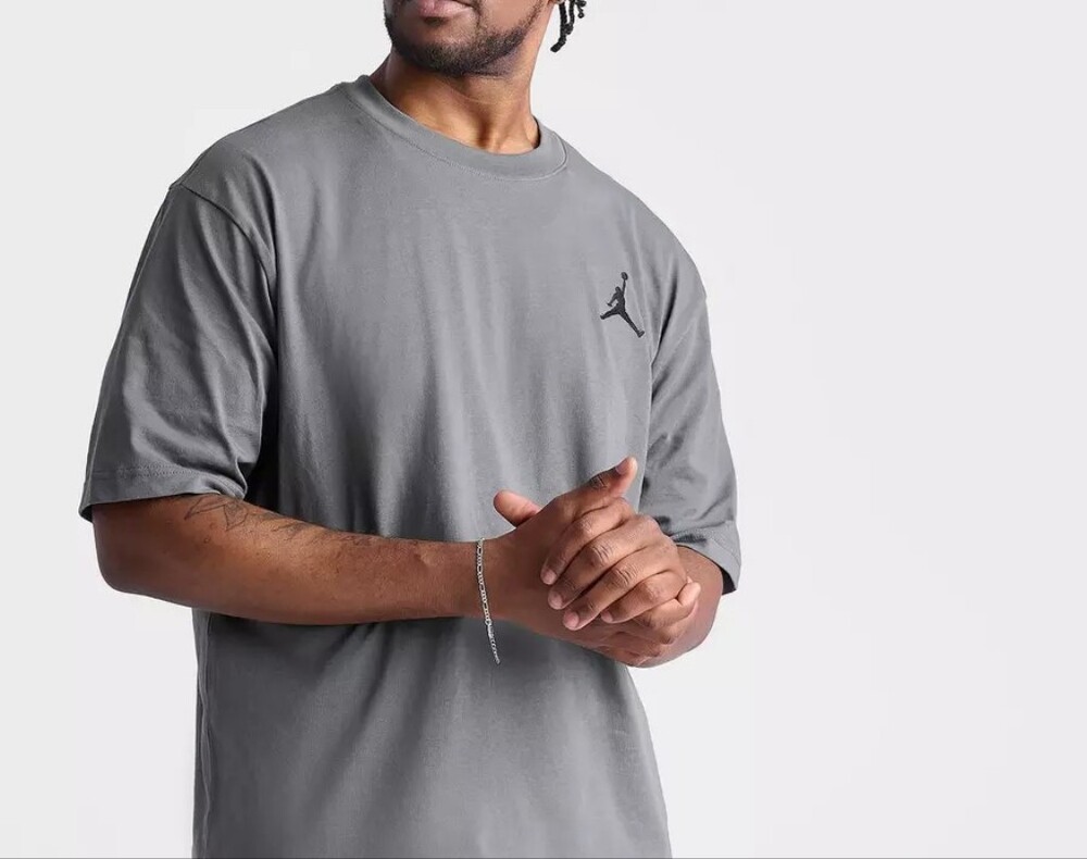 Jordan Men's Gray Short-Sleeve Crew Tee